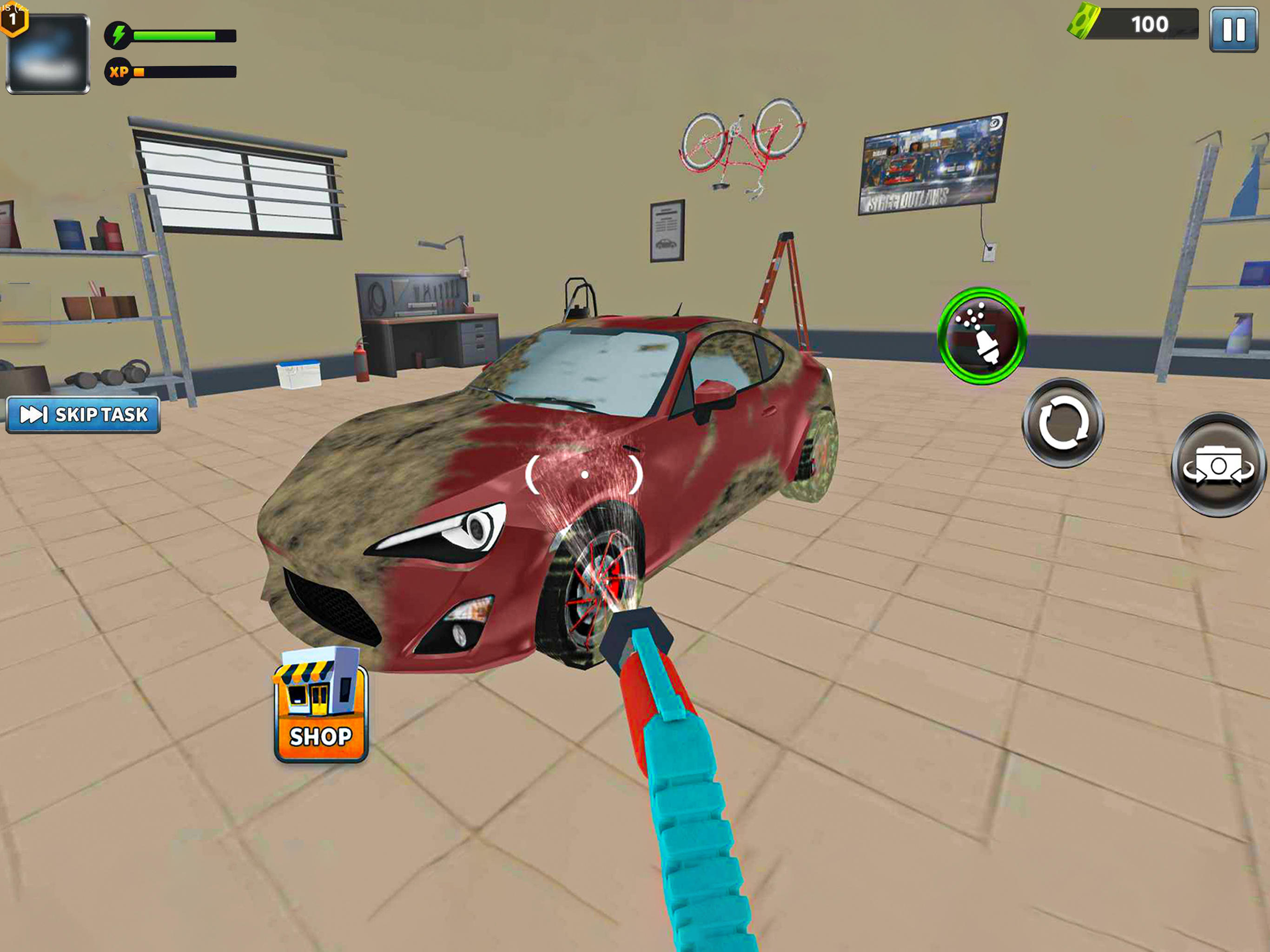 Power Gun - Washing Simulator Game Screenshot