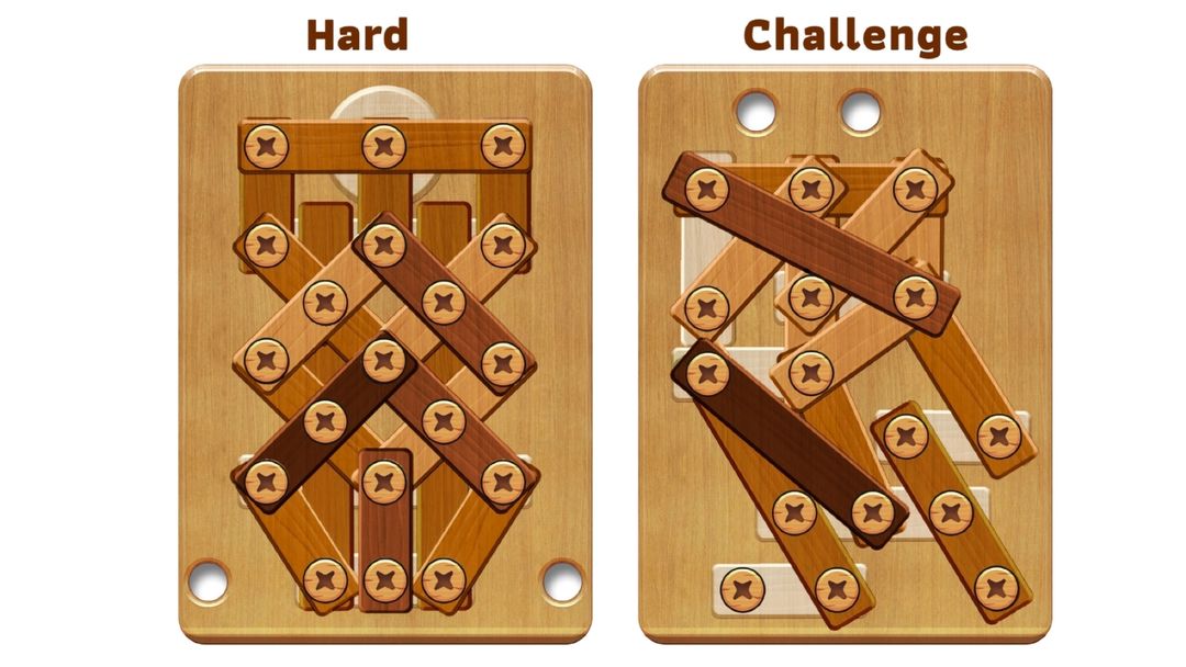 Nuts Bolts Wood Puzzle Games ภาพหน้าจอเกม
