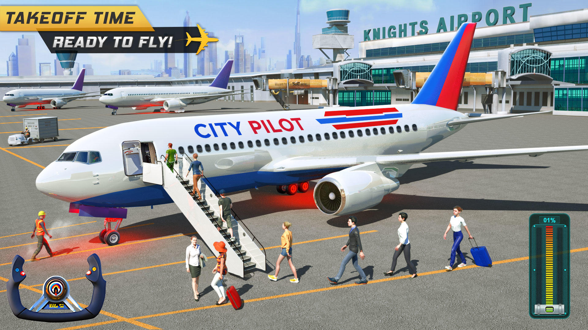 Screenshot 1 of Game Pesawat 3D: Pilot Penerbangan 3.1.4