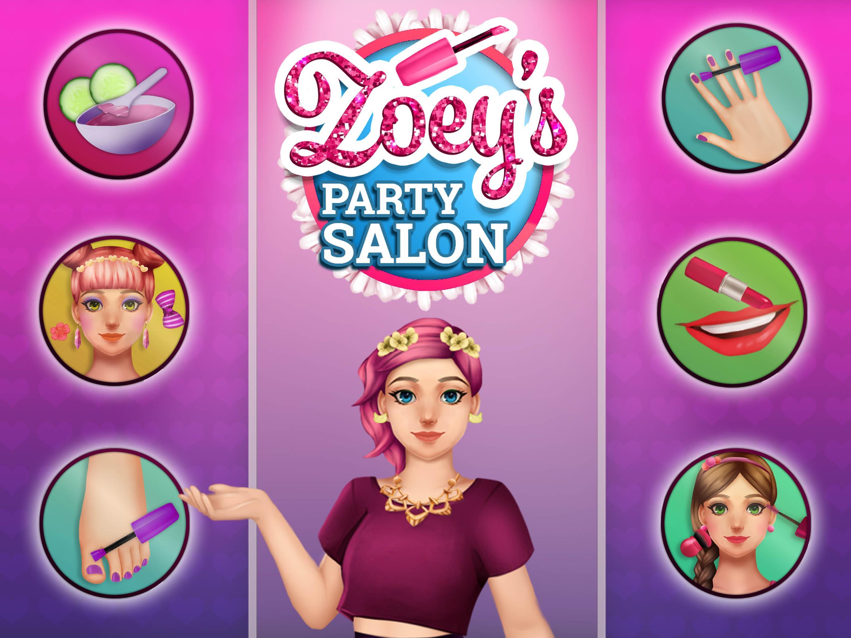 Zoey's Party Salon - Nails, Makeup, Spa & Dress Upのキャプチャ
