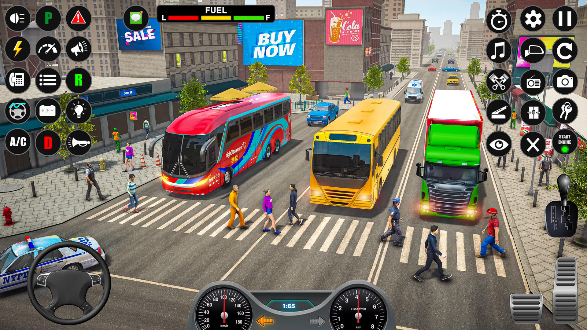 Bus Simulator Euro Bus Games Game Screenshot