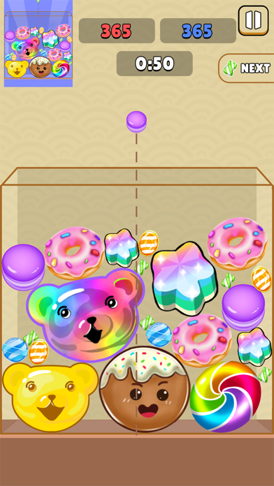 Candy Merge: Puzzle Drop ゲームのスクリーンショット