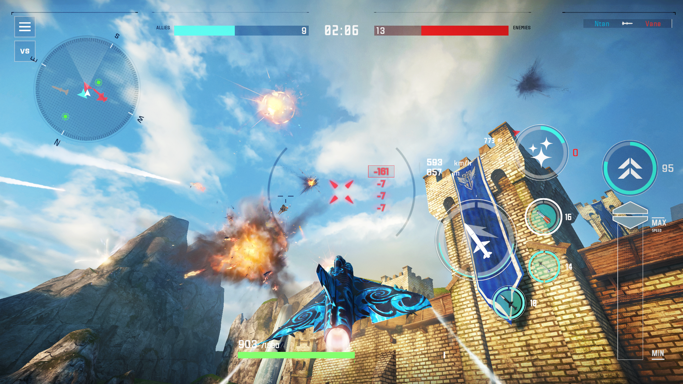 Sky Combat 2: Air Combat PvP Game Screenshot