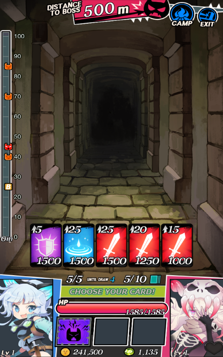 Dungeon&Girls: Card Battle RPG Game Screenshot