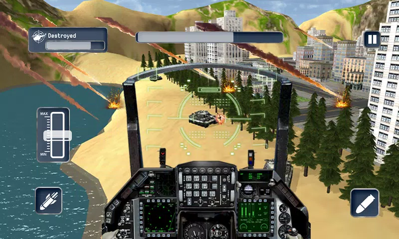 Gunship Battle Warplane ゲームのスクリーンショット