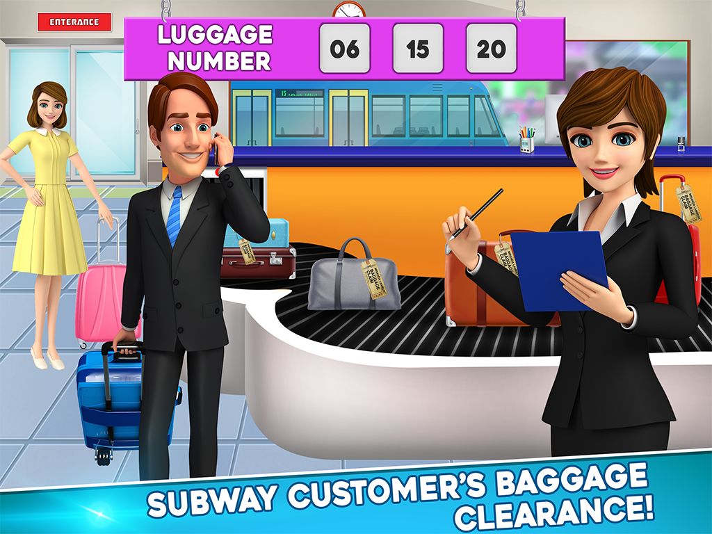 Subway Train Cash Register ATM Cashier Games 게임 스크린 샷