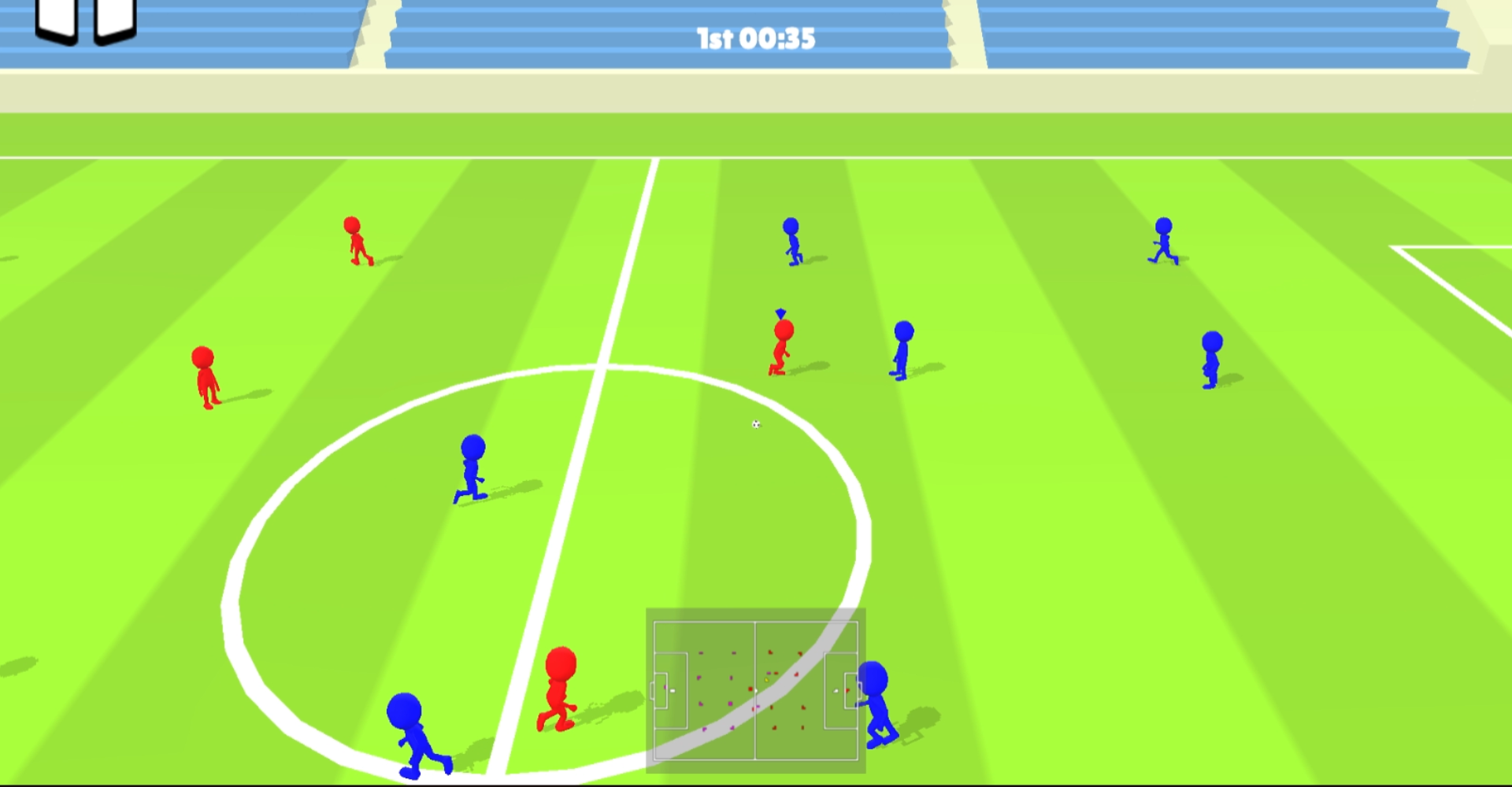 Cuplikan Layar Game soccer stickman.io