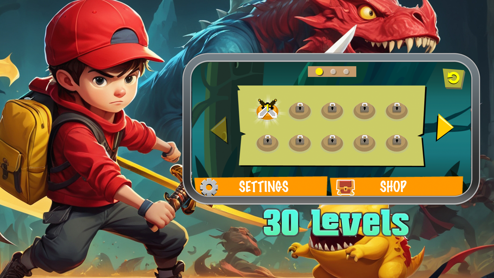 Sword And shield Path: Go Game Screenshot