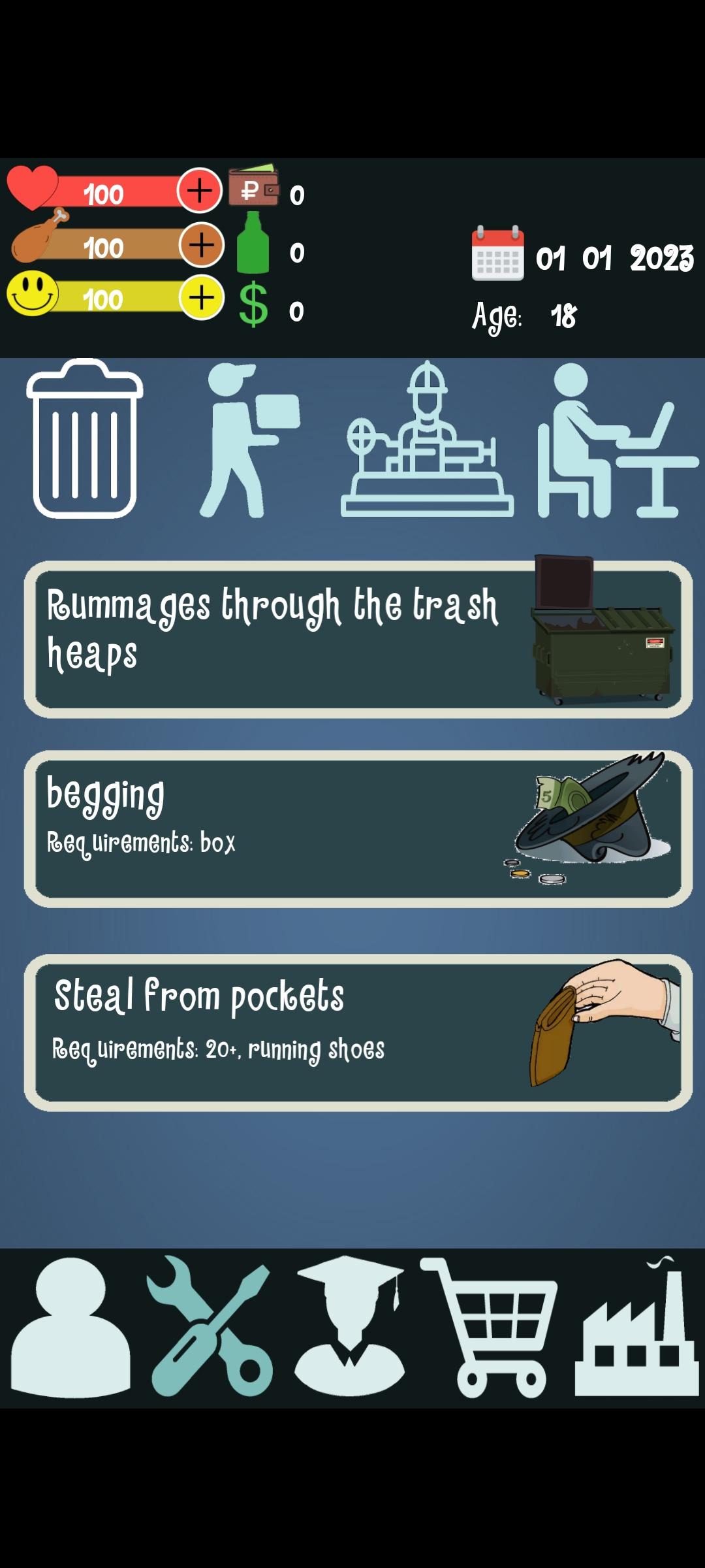Cuplikan Layar Game Bitte life game simulator