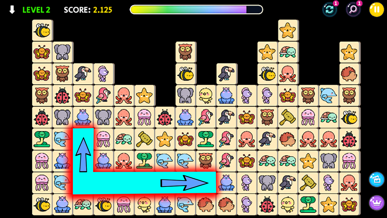 Onet hewan: animal classic ภาพหน้าจอเกม