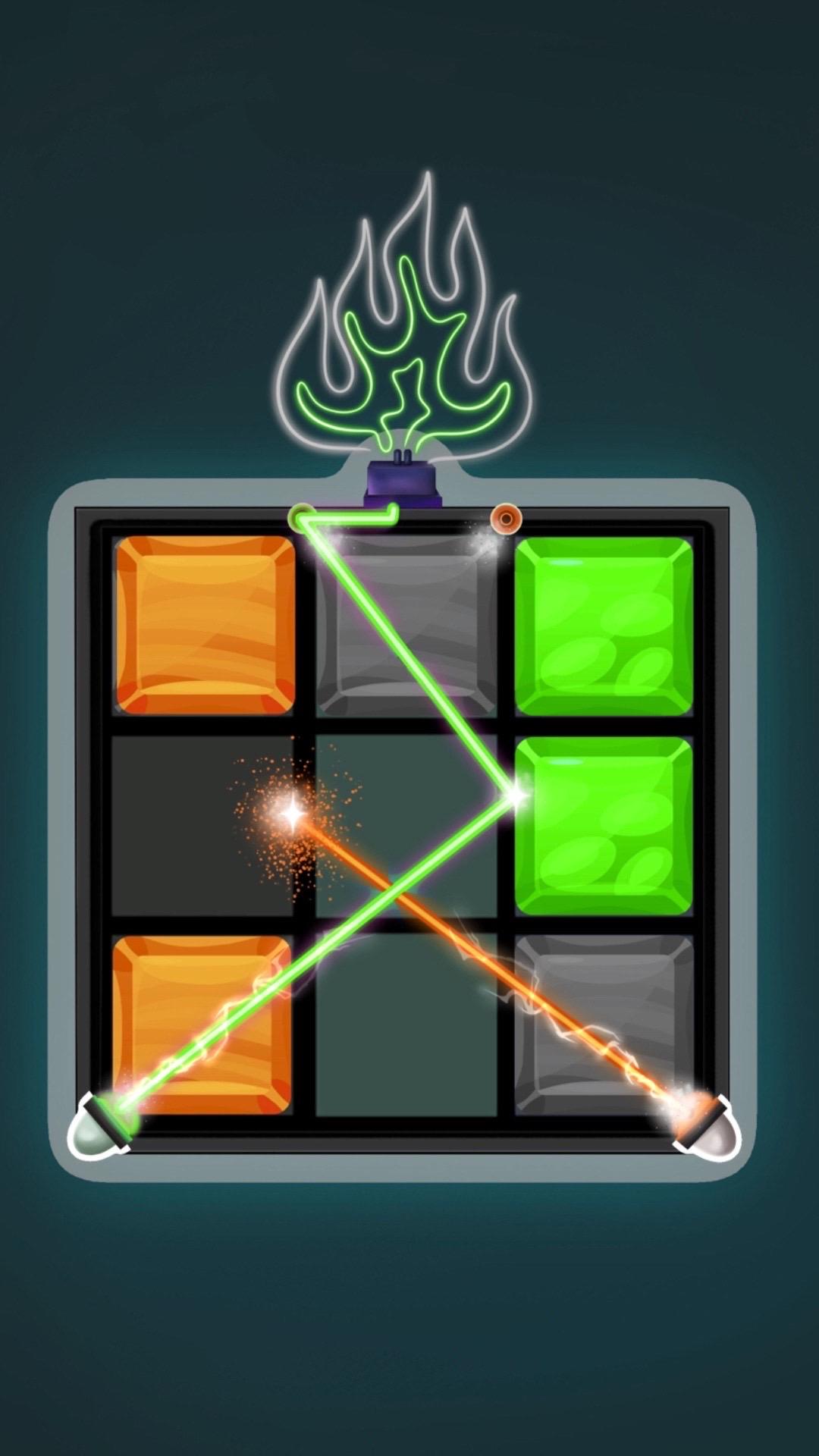 Screenshot of Light Bounce: Neon Puzzles