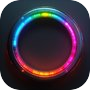 Icon of Colorful Ring Rotating World