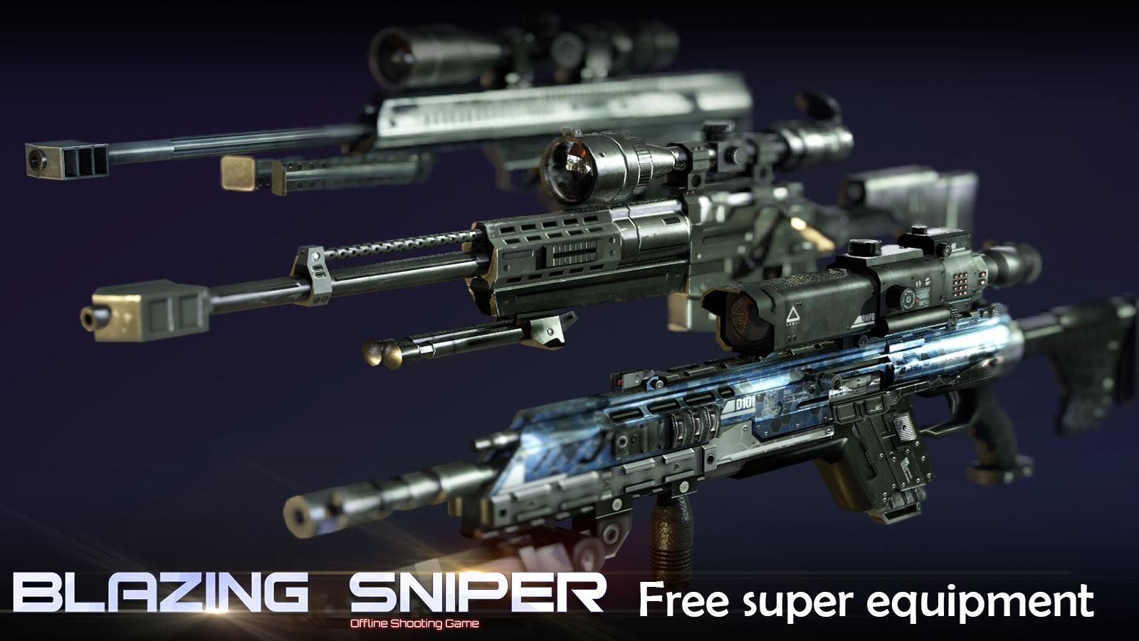 Blazing Sniper - offline shoot Game Screenshot