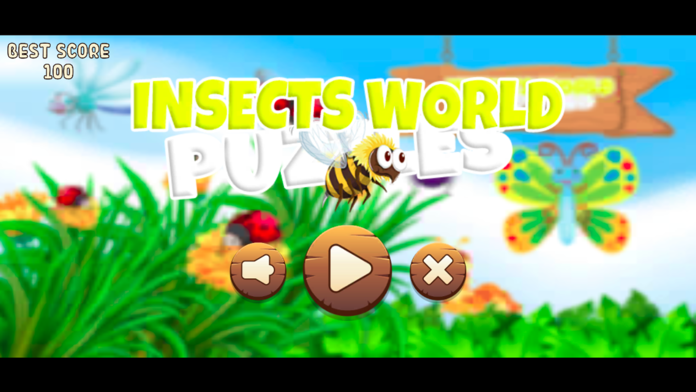 Insects World Puzzles Game Screenshot