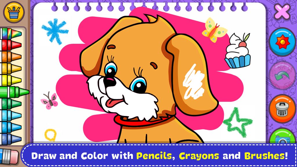 Screenshot of Coloring & Learn Animals