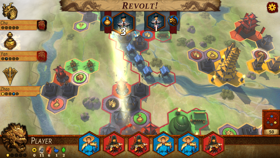 Reiner Knizia Yellow & Yangtze Game Screenshot