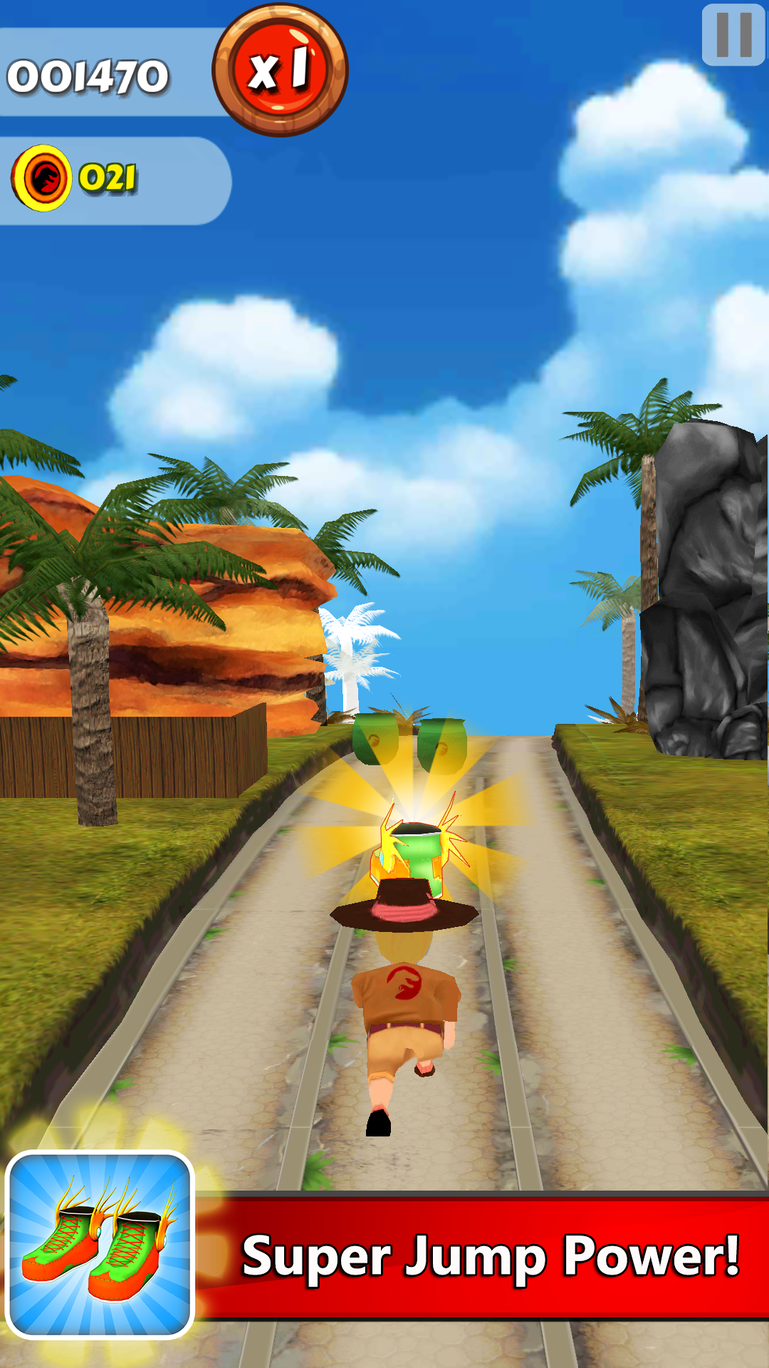 Dinosaur Runner Safari Game Screenshot