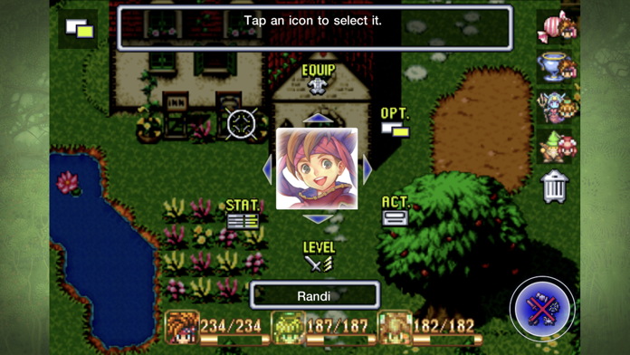 Secret of Mana 게임 스크린샷