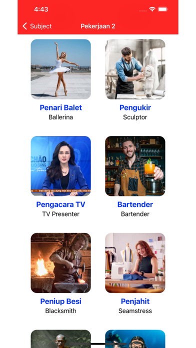 Learn Malay Vocabulary Game Screenshot