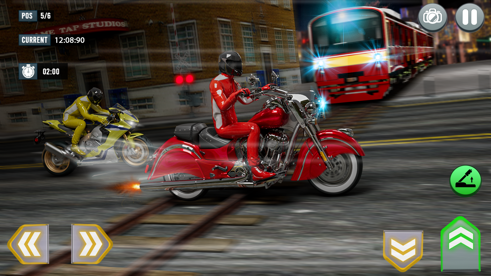 Screenshot 1 of เกมแข่งจักรยานจริง: Moto 1.0
