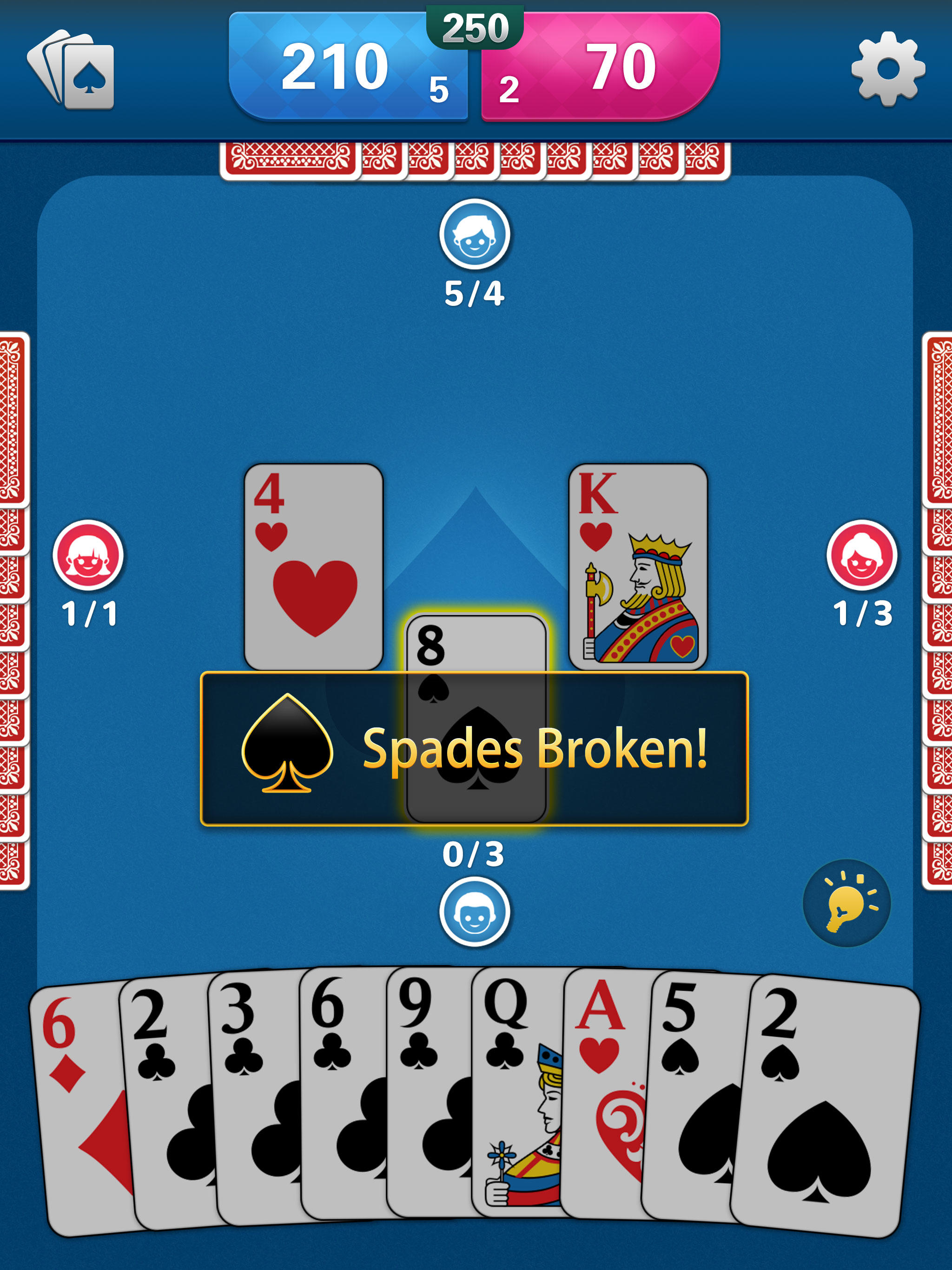 Spades: Classic Card Game 2025 Game Screenshot