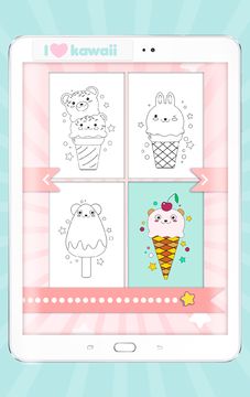 Kawaii Coloring Book Game Screenshot