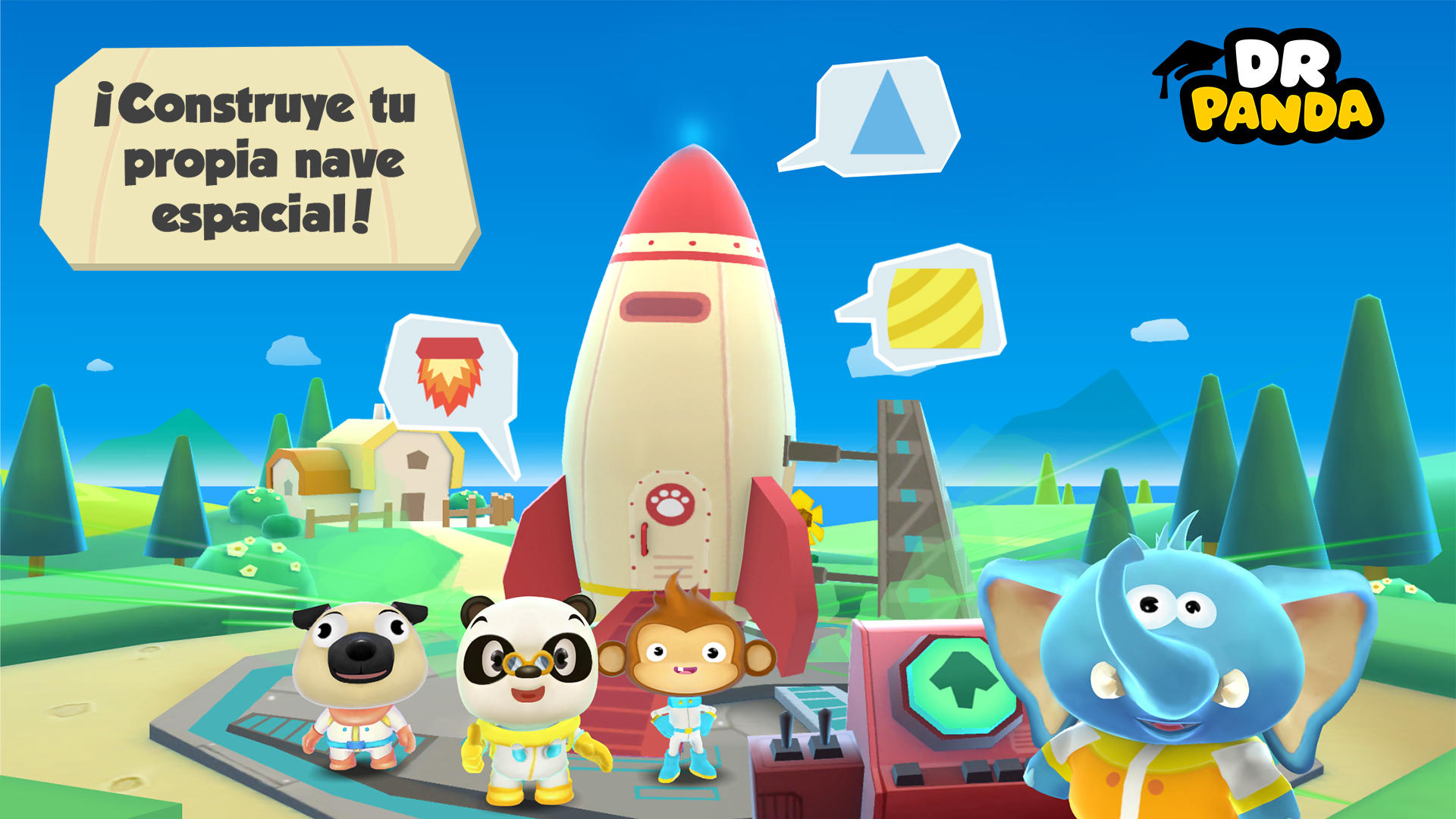 Captura de Pantalla del Juego Dr. Panda en el Espacio