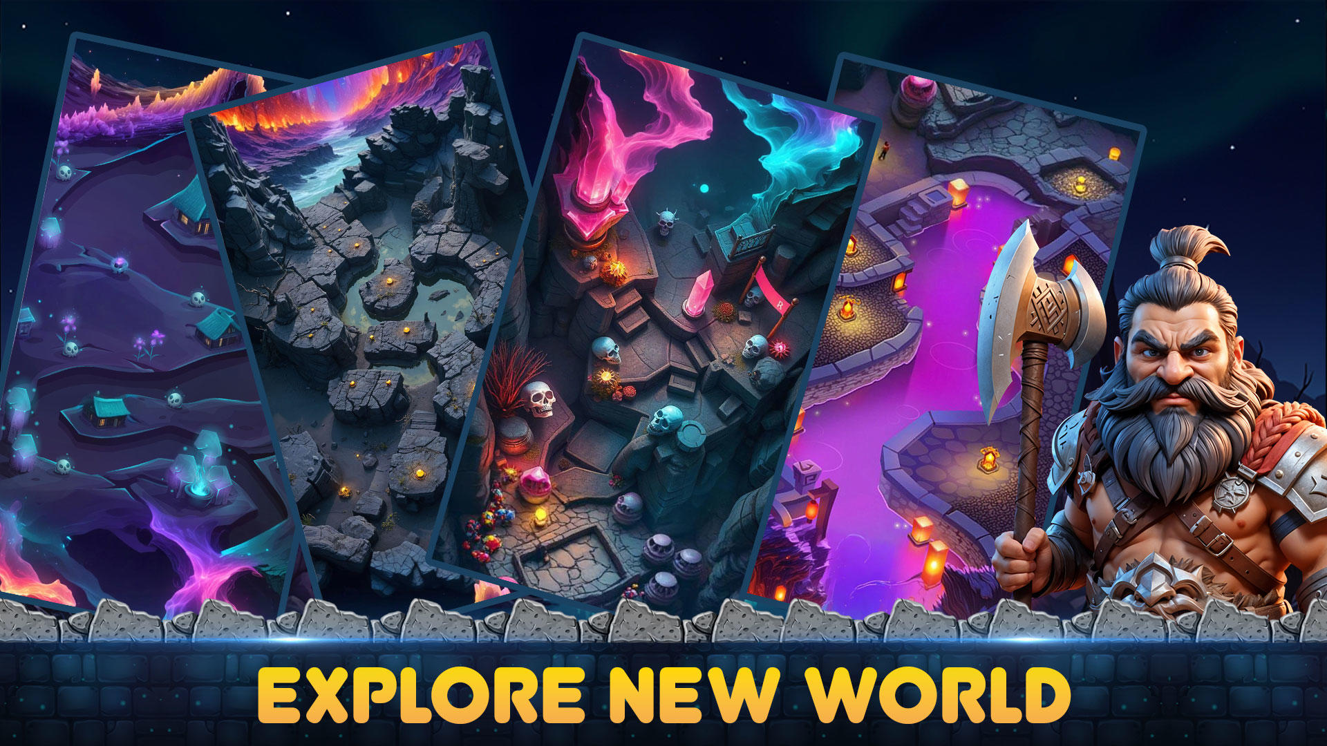 Legends of Gem Match Combat 게임 스크린샷