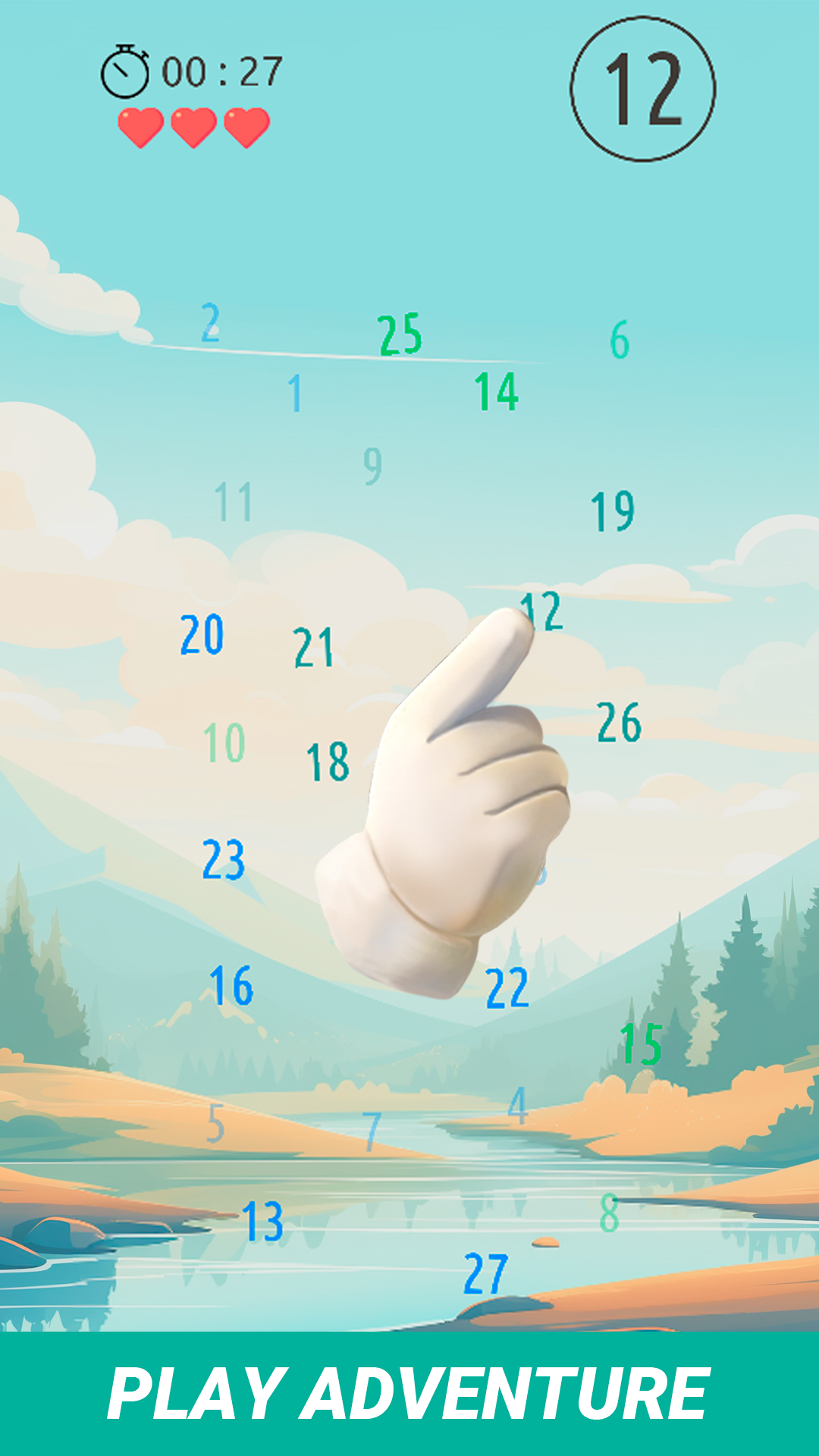 Captura de Tela do Jogo Numberphile: Find the Number