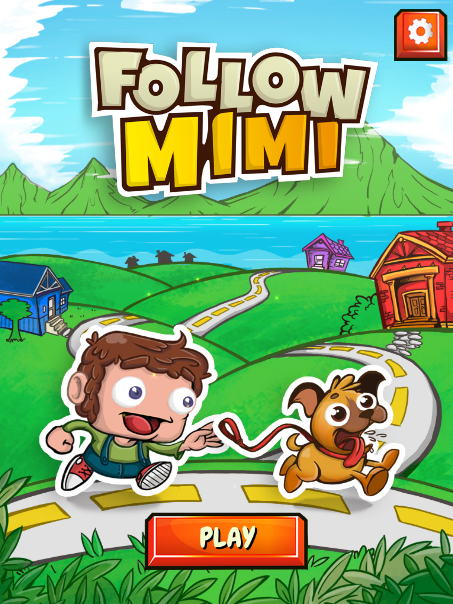 Follow Mimi the Dog Game Screenshot