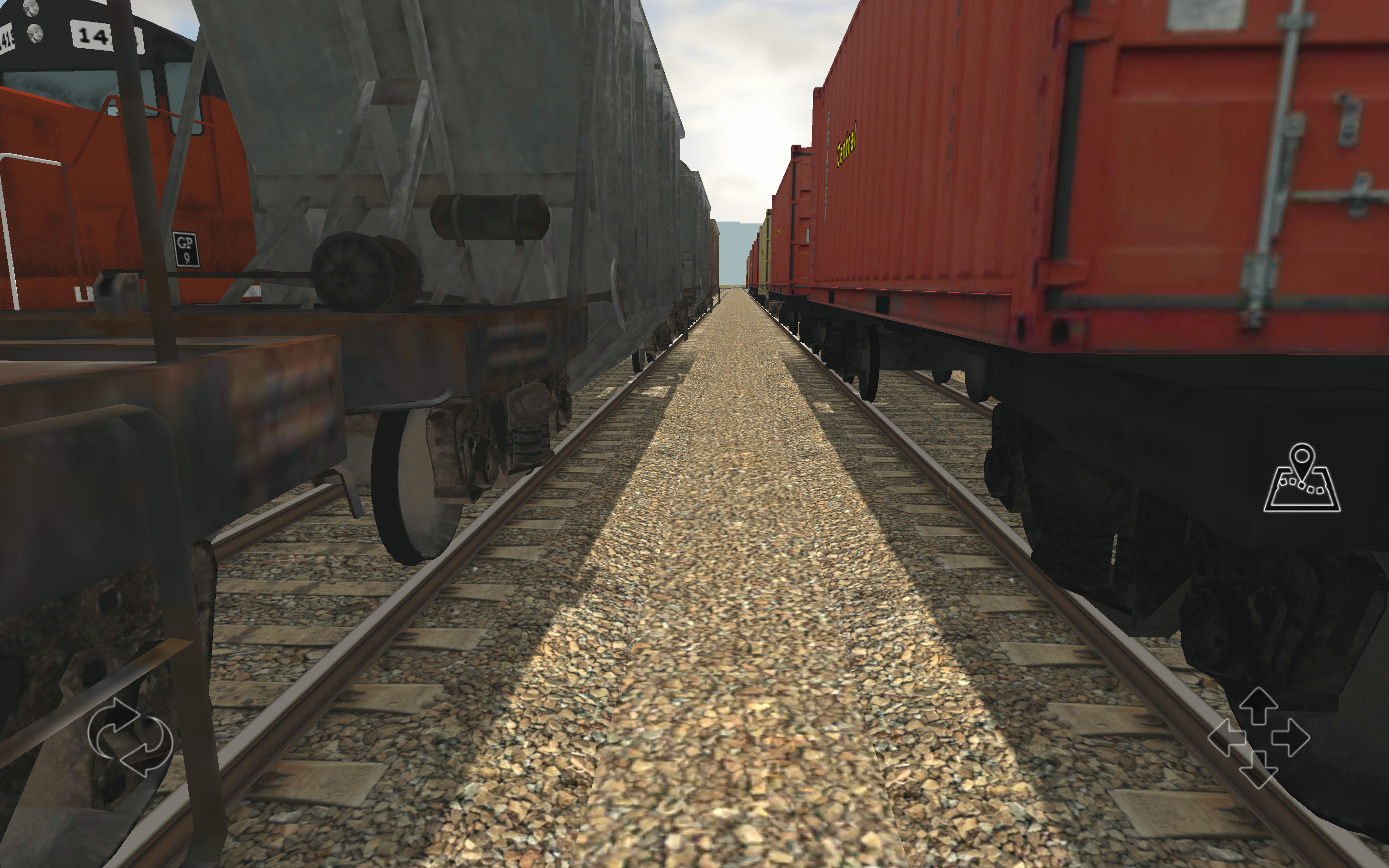 Train and rail yard simulator Game Screenshot