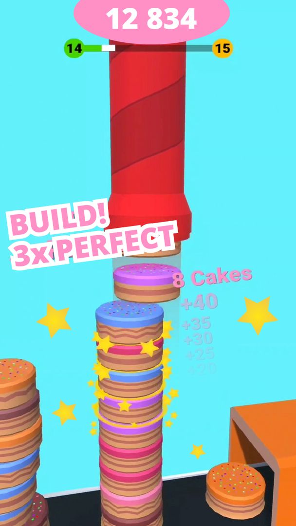 Cake Tower - New tower builder game ภาพหน้าจอเกม