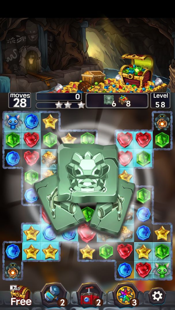 Jewel Mine Quest: Match-3 ภาพหน้าจอเกม