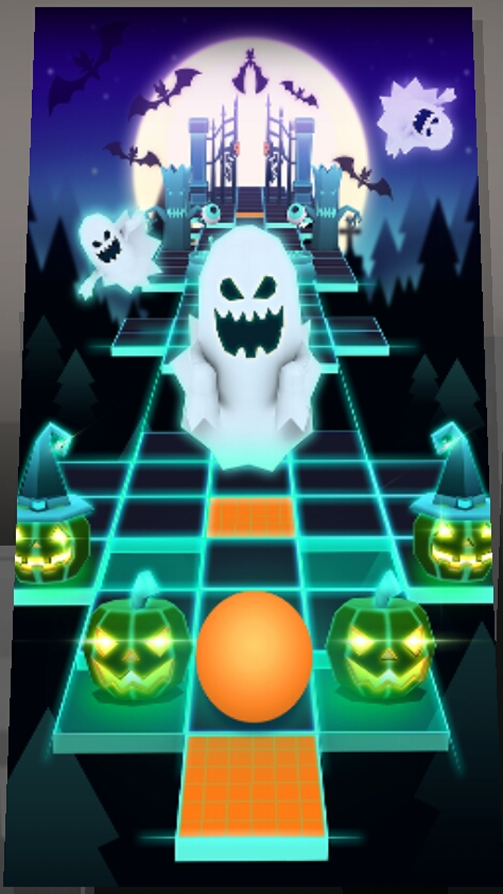 Screenshot of Rolling Ball in sky