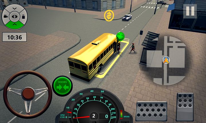 Screenshot 1 of 스쿨 버스 시뮬레이터 2016 1.4