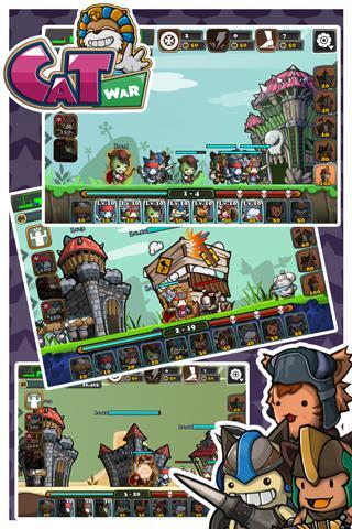 Cat War screenshot game