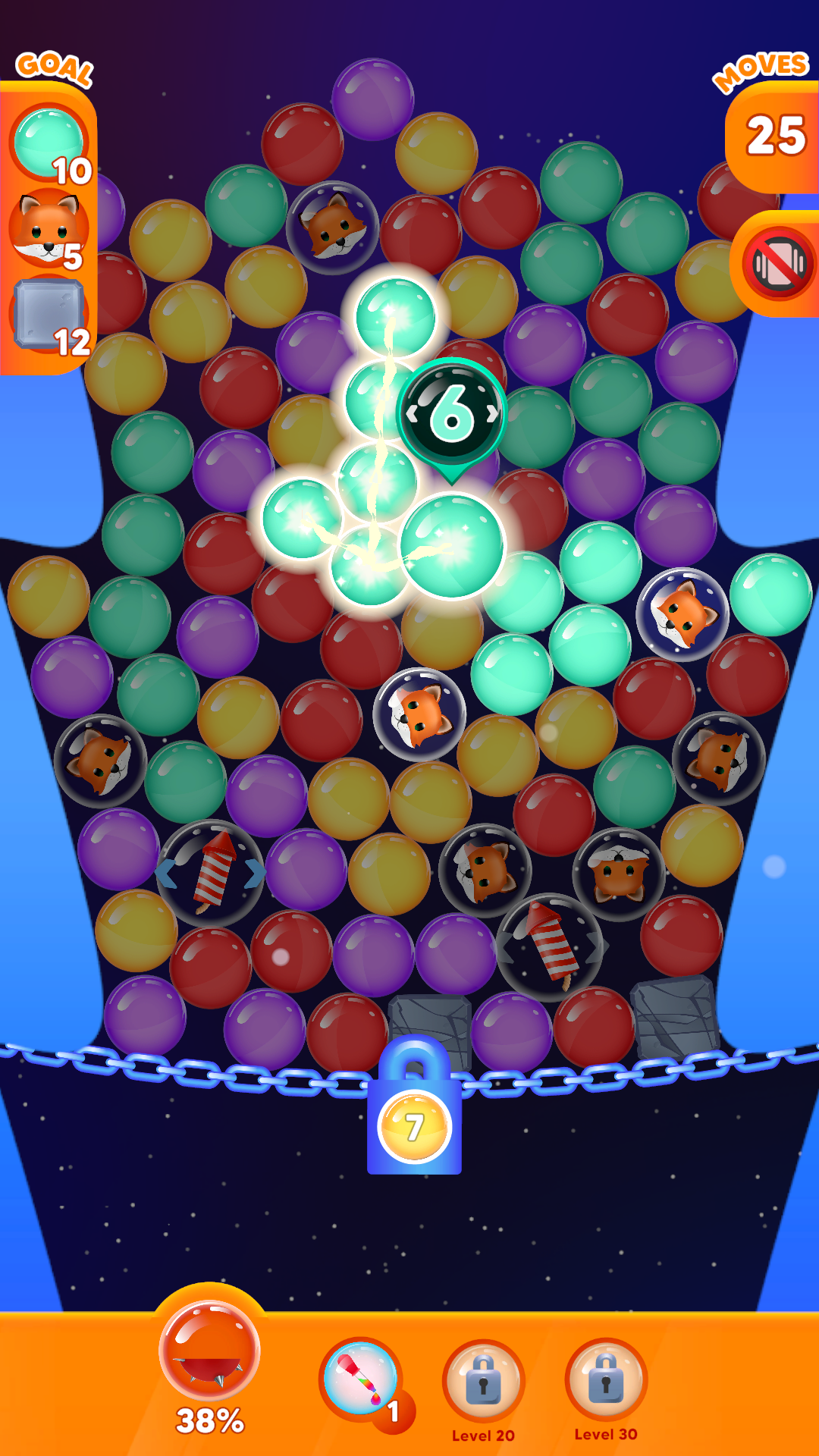 Bubble Link & Pop ゲームのスクリーンショット