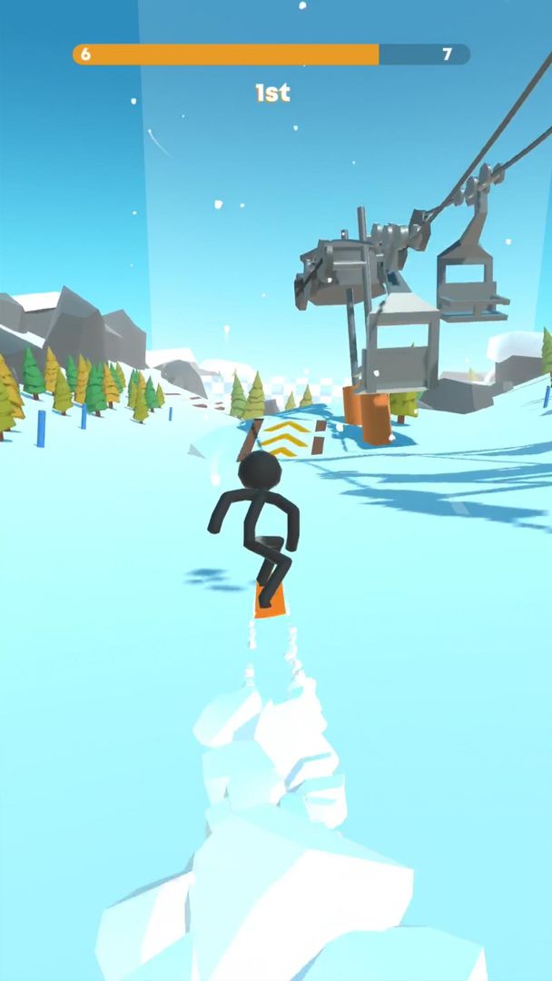 Stickman Snow Ride screenshot game