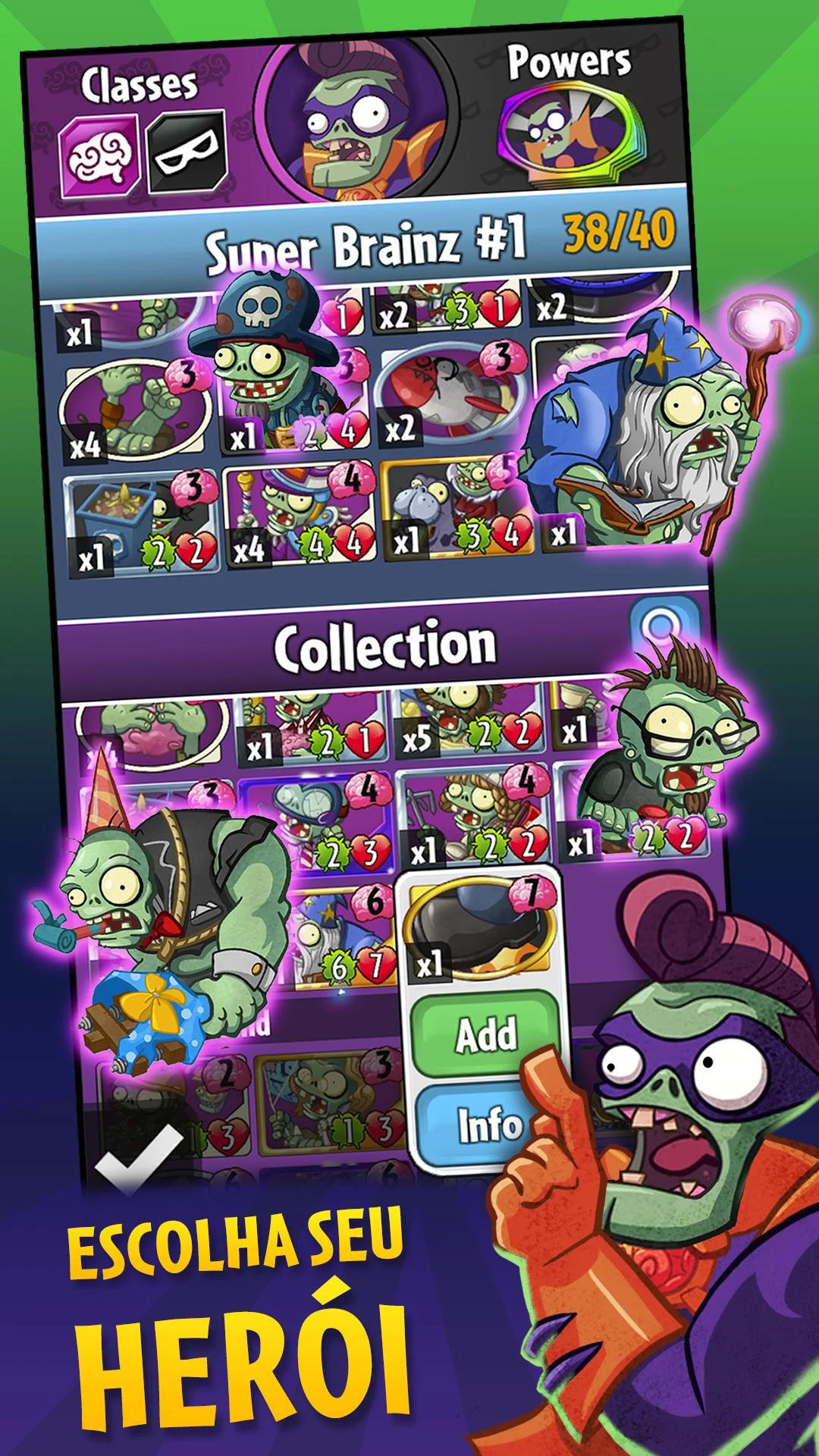 Captura de Tela do Jogo Plants vs. Zombies™ Heroes