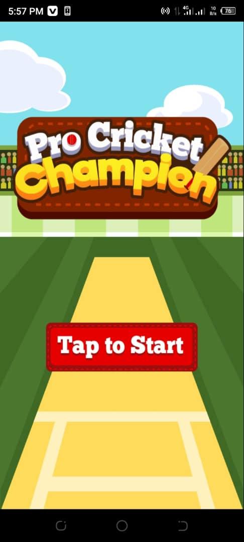 Pro Cricket Champion Game Screenshot