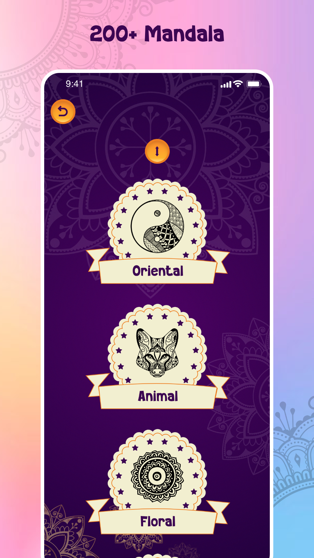 Mandala Coloring Art Book Game Screenshot