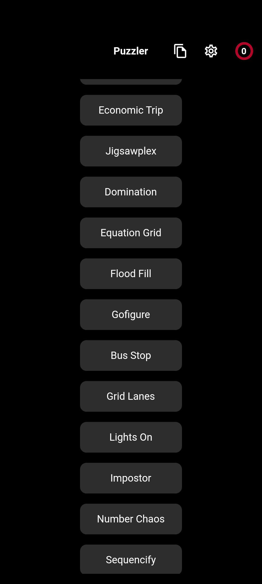 Puzzler ภาพหน้าจอเกม