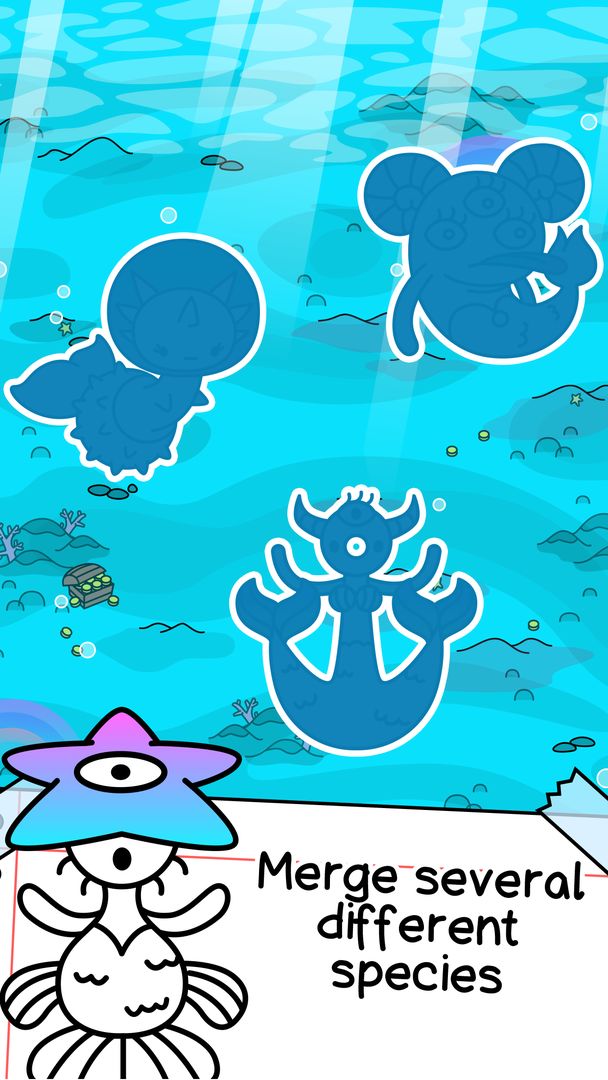 Screenshot of Mermaid Evolution: Merge Game
