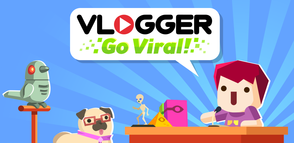 Banner of Vlogger Go Viral ユーチューバーになるゲーム 2.43.40