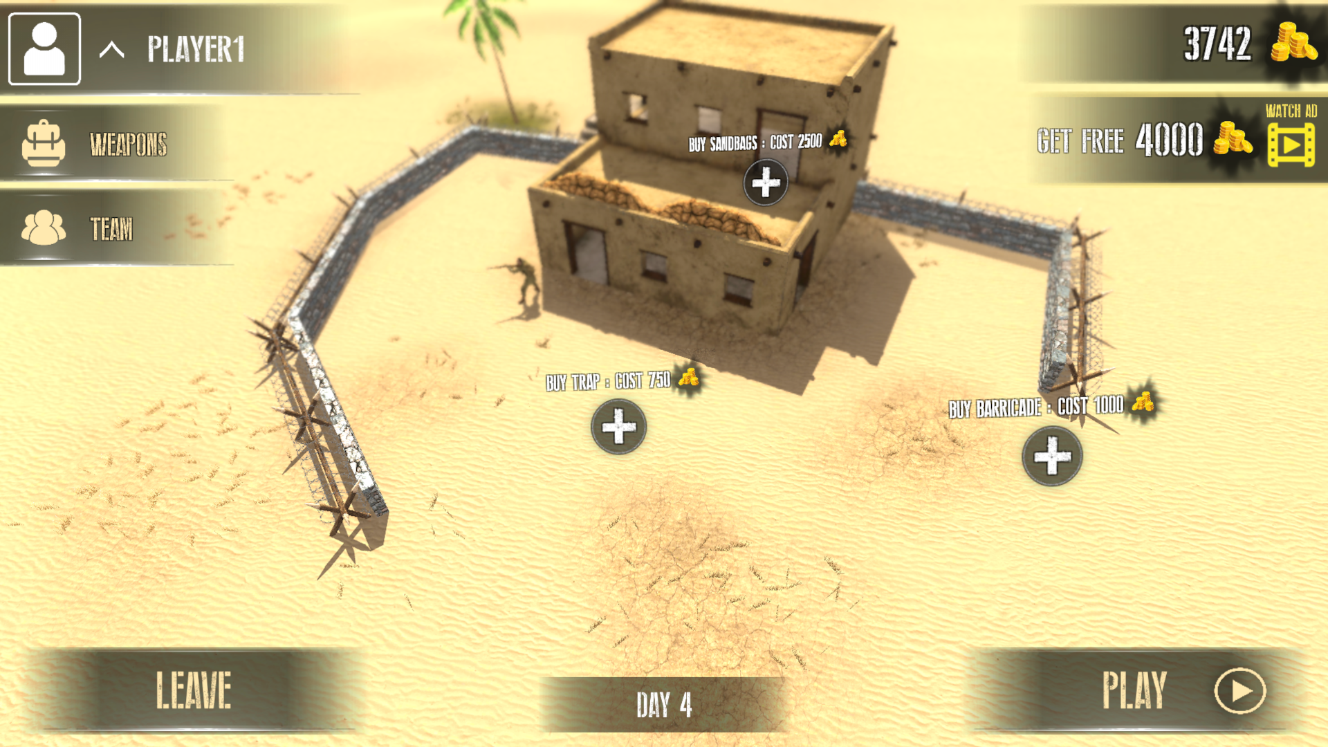 Desert 1943 - WWII shooter Game Screenshot