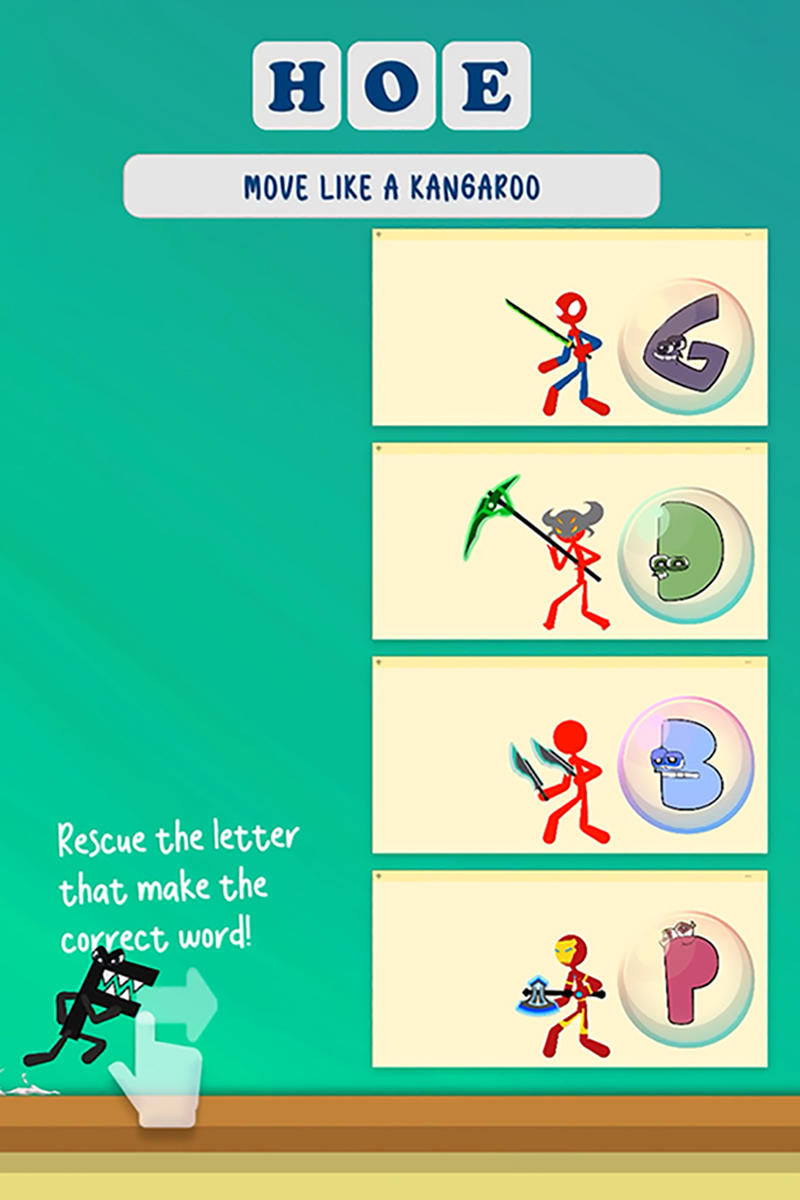 Tower Battle: Alphabet Connect Game Screenshot