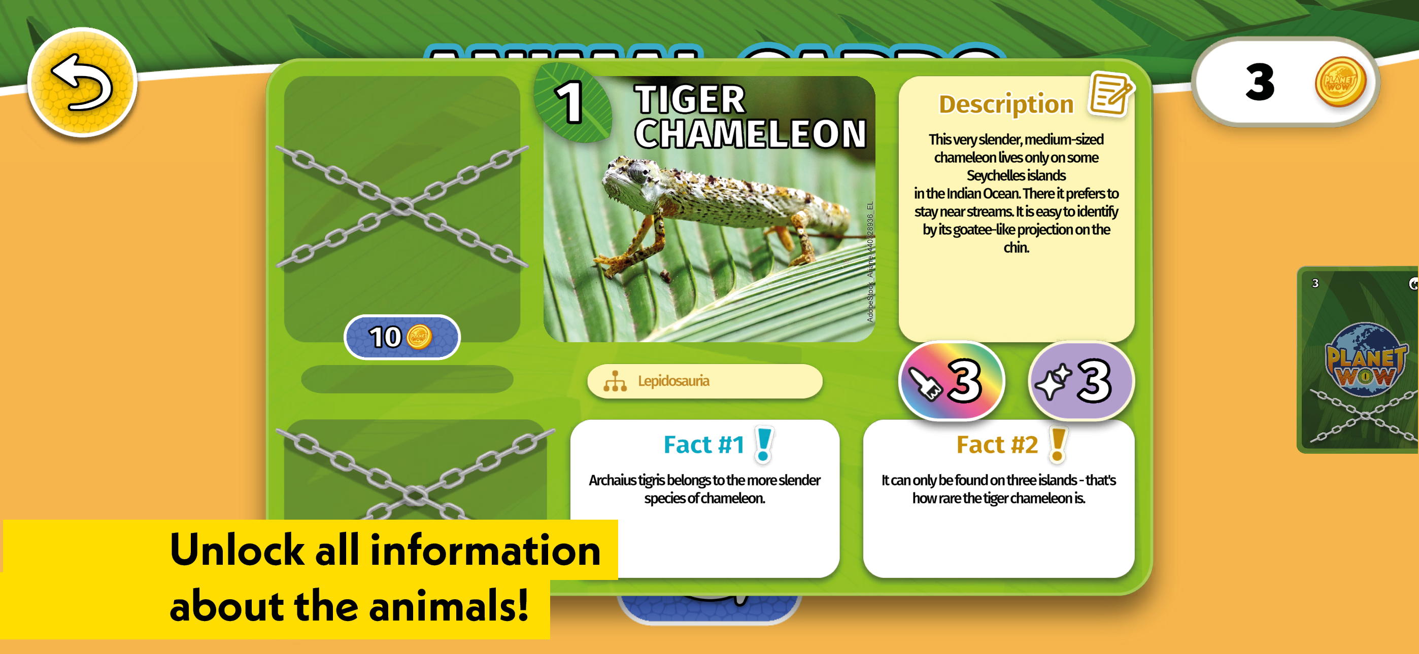 Captura de Tela do Jogo PLANET WOW Wildlife Adventure