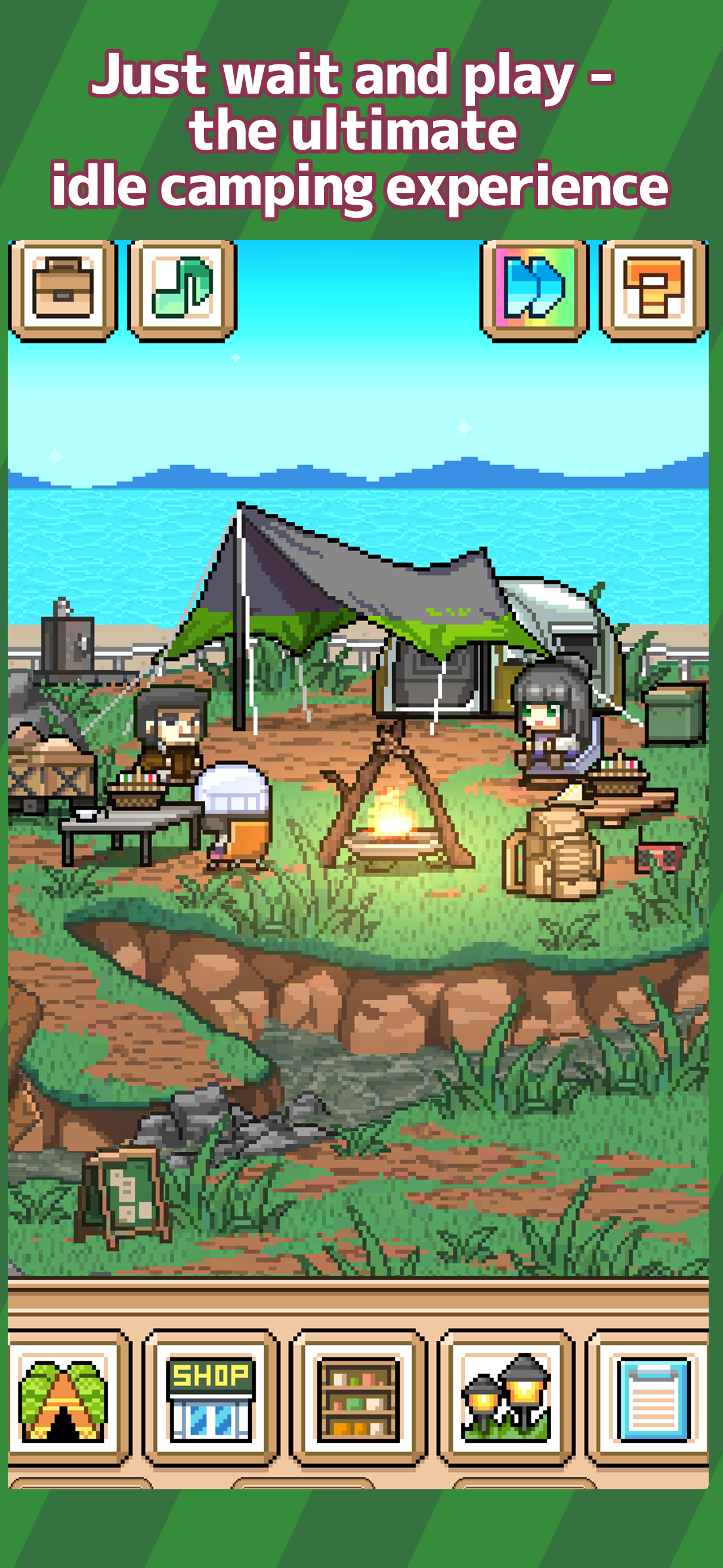 Screenshot of Camp Idle Master