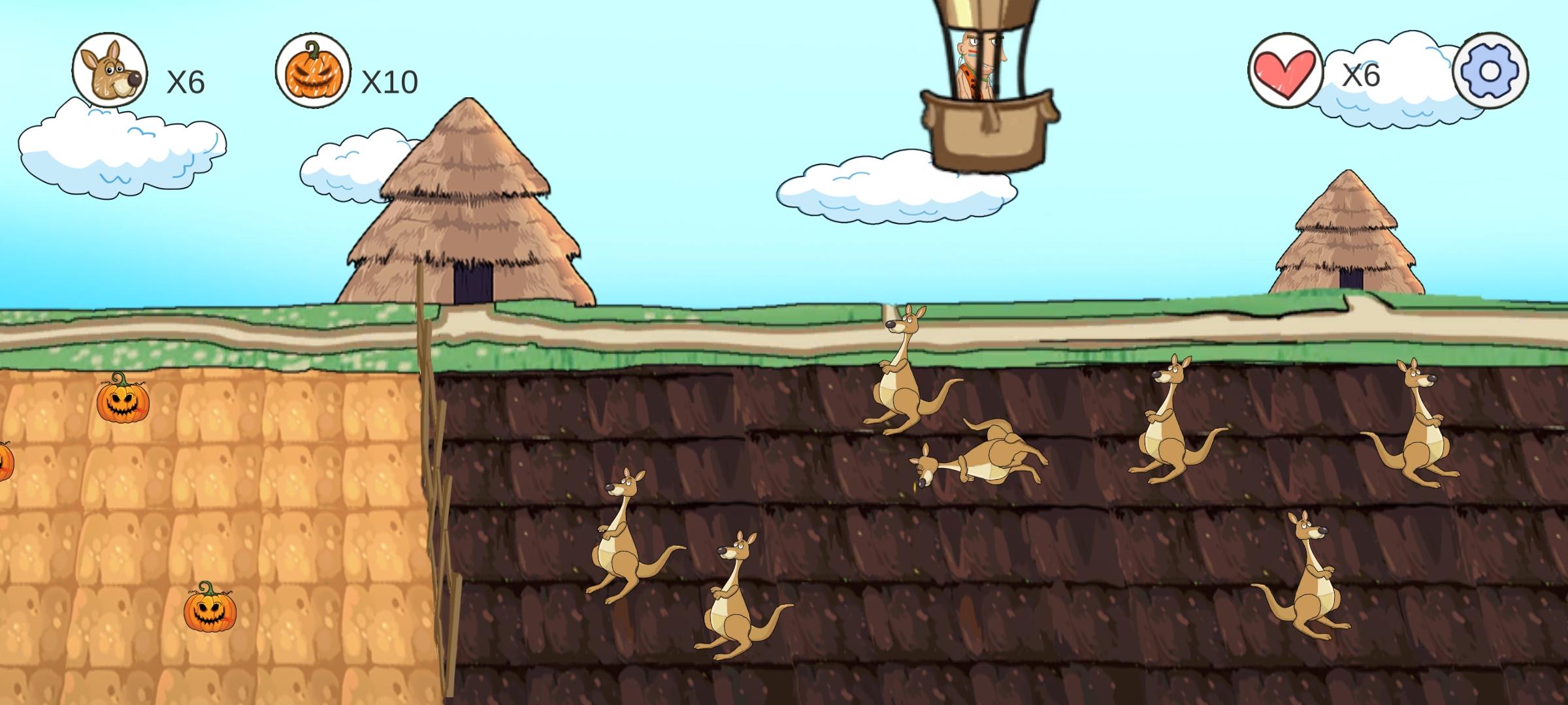 Captura de Tela do Jogo 野人在路上