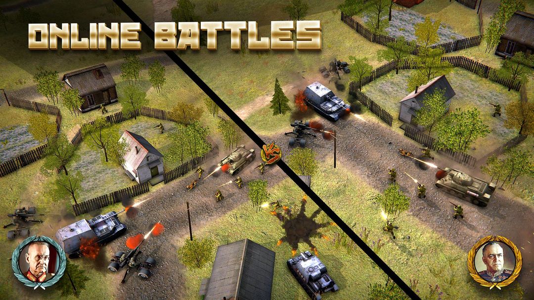 Second World War online strate 게임 스크린 샷